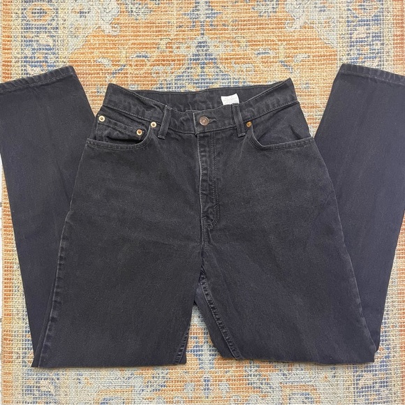 Vintage Made In USA 550 Levi’s Mom Jean 26/27 High Rise Tapered Black - Picture 9 of 9